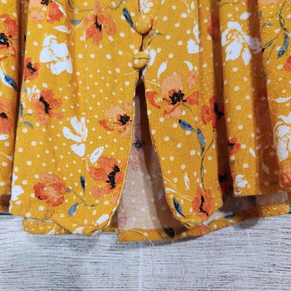 Idyllwind by Miranda Lambert Floral Flare Sleeve Blouse Size XS/TP Button Front - Picture 8 of 16